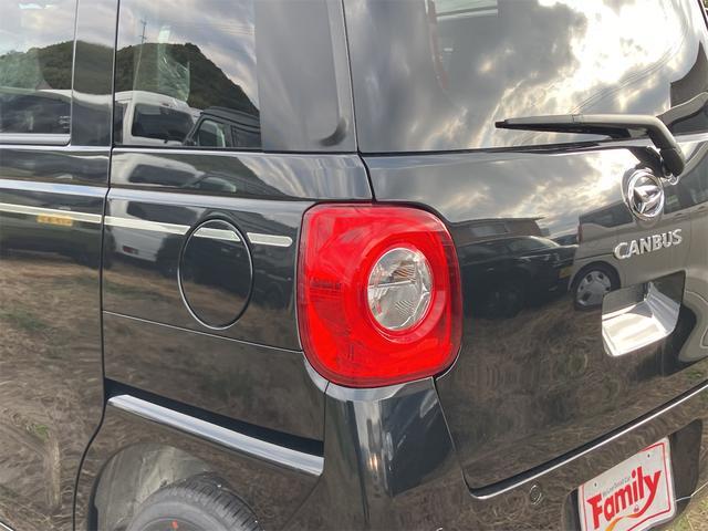 ムーヴキャンバス セオリーＸ　両側電動スライドドア　クリアランスソナー　衝突被害軽減システム　オートライト　スマートキー　アイドリングストップ　電動格納ミラー　ベンチシート　ＣＶＴ　盗難防止システム　ＡＢＳ　ＥＳＣ　衝突安全ボディ（63枚目）