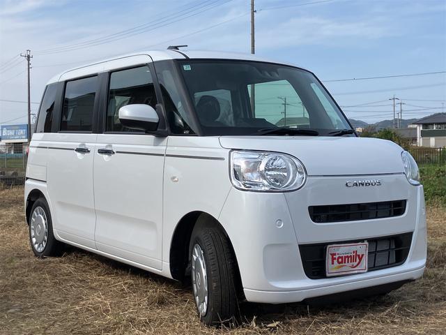 ムーヴキャンバス セオリーＸ　届け出済み未使用車　両側電動スライドドア　クリアランスソナー　レーンアシスト　衝突被害軽減システム　オートライト　スマートキー　アイドリングストップ　電動格納ミラー　ベンチシート　ＣＶＴ（18枚目）