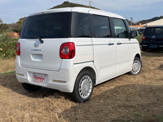 ムーヴキャンバス セオリーＸ　届け出済み未使用車　両側電動スライドドア　クリアランスソナー　レーンアシスト　衝突被害軽減システム　オートライト　スマートキー　アイドリングストップ　電動格納ミラー　ベンチシート　ＣＶＴ（19枚目）