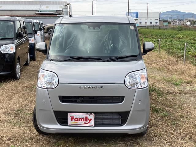 ムーヴキャンバス セオリーＸ　届け出済み未使用車　両側電動スライドドア　クリアランスソナー　レーンアシスト　衝突被害軽減システム　オートライト　スマートキー　アイドリングストップ　電動格納ミラー　ベンチシート　ＣＶＴ（18枚目）