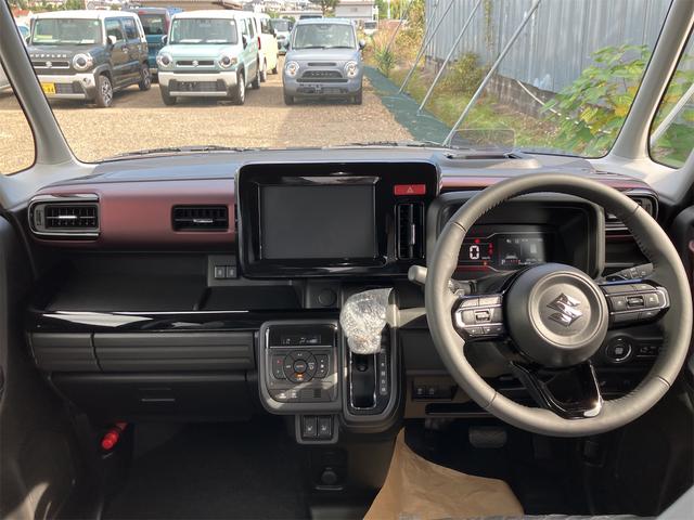 スペーシアカスタム ハイブリッドＸＳターボ　届け出済み未使用車　両側電動スライドドア　クリアランスソナー　オートクルーズコントロール　レーンアシスト　衝突被害軽減システム　オートライト　ＬＥＤヘッドランプ　スマートキー　アイドリングストップ（6枚目）