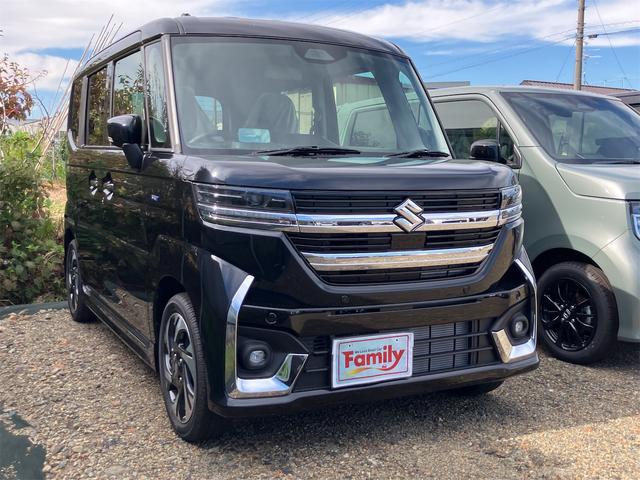 スペーシアカスタム ハイブリッドＸＳターボ　届け出済み未使用車　両側電動スライドドア　クリアランスソナー　オートクルーズコントロール　レーンアシスト　衝突被害軽減システム　オートライト　ＬＥＤヘッドランプ　スマートキー　アイドリングストップ（18枚目）