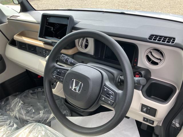 Ｎ－ＢＯＸ ベースグレード　届け出済み未使用車　両側スライド・片側電動　クリアランスソナー　オートクルーズコントロール　衝突被害軽減システム　オートライト　ＬＥＤヘッドランプ　スマートキー　アイドリングストップ　電動格納ミラー（46枚目）