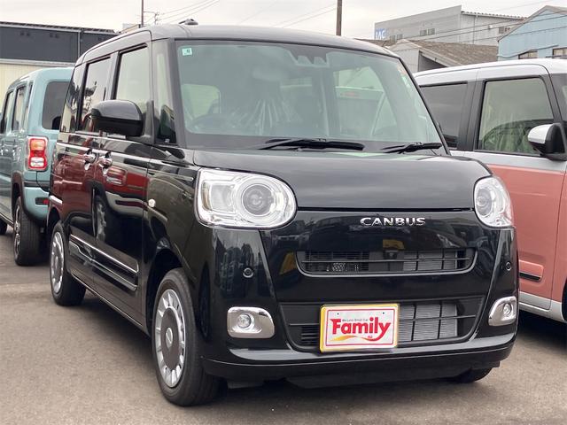 ムーヴキャンバス セオリーＧ　届け出済み未使用車　全周囲カメラ　両側電動スライドドア　クリアランスソナー　衝突被害軽減システム　オートライト　ＬＥＤヘッドランプ　スマートキー　アイドリングストップ　電動格納ミラー　シートヒーター（18枚目）