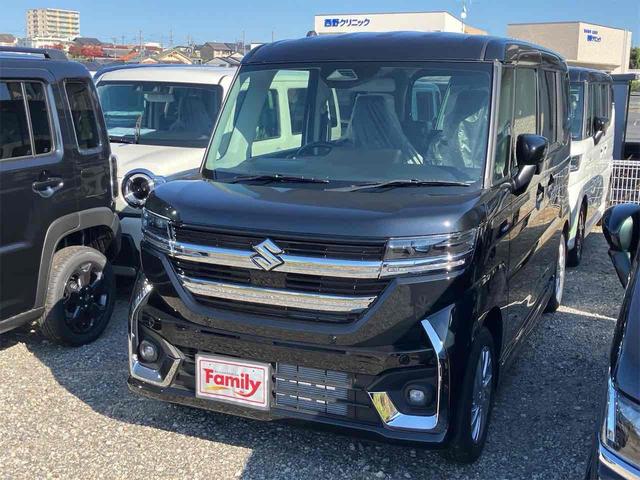 スペーシアカスタム ハイブリッドGS 届け出済み未使用車 両側スライド・片側電動 クリアランスソナー オートクルーズコントロール レーンアシスト 衝突被害軽減システム オートライト LEDヘッドランプ スマートキー アイドリングストップ(15枚目)