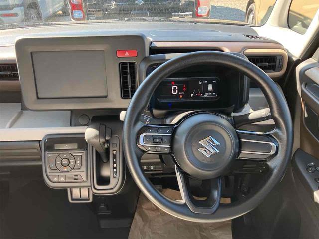 スペーシア ハイブリッドＧ　届け出済み未使用車　両側スライドドア　クリアランスソナー　衝突被害軽減システム　オートライト　ＬＥＤヘッドランプ　スマートキー　アイドリングストップ　電動格納ミラー　ベンチシート　ＣＶＴ（7枚目）