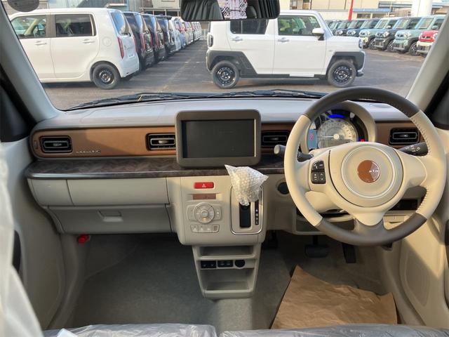 アルトラパンLC ハイブリッドX 届け出済み未使用車 クリアランスソナー レーンアシスト 衝突被害軽減システム オートライト LEDヘッドランプ スマートキー アイドリングストップ 電動格納ミラー シートヒーター ベンチシート CVT(6枚目)