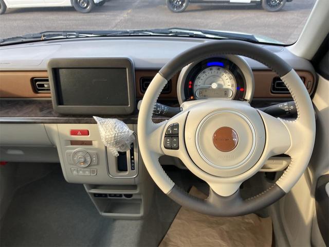 アルトラパンLC ハイブリッドX 届け出済み未使用車 クリアランスソナー レーンアシスト 衝突被害軽減システム オートライト LEDヘッドランプ スマートキー アイドリングストップ 電動格納ミラー シートヒーター ベンチシート CVT(7枚目)