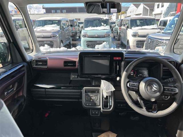 スペーシアカスタム ハイブリッドXSターボ 届け出済み未使用車 両側電動スライドドア クリアランスソナー オートクルーズコントロール レーンアシスト 衝突被害軽減システム オートライト LEDヘッドランプ スマートキー アイドリングストップ(6枚目)