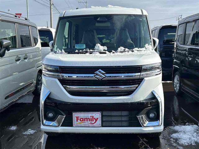 スペーシアカスタム ハイブリッドXSターボ 届け出済み未使用車 両側電動スライドドア クリアランスソナー オートクルーズコントロール レーンアシスト 衝突被害軽減システム オートライト LEDヘッドランプ スマートキー アイドリングストップ(17枚目)