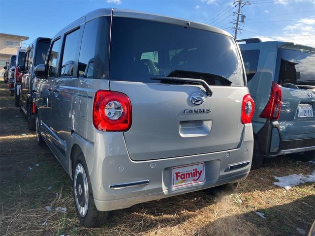 ムーヴキャンバス セオリーG バックカメラ 両側電動スライドドア クリアランスソナー 衝突被害軽減システム オートライト LEDヘッドランプ スマートキー アイドリングストップ 電動格納ミラー シートヒーター ベンチシート CVT(20枚目)