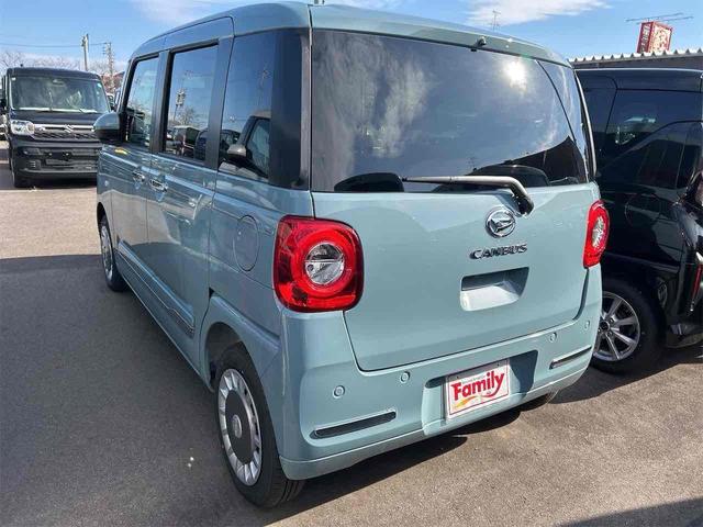 ムーヴキャンバス セオリーＧ　届け出済み未使用車　両側電動スライドドア　クリアランスソナー　衝突被害軽減システム　オートライト　ＬＥＤヘッドランプ　スマートキー　アイドリングストップ　電動格納ミラー　シートヒーター　ベンチシート（20枚目）