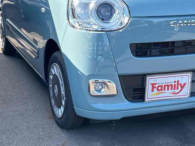 ムーヴキャンバス セオリーＧ　届け出済み未使用車　両側電動スライドドア　クリアランスソナー　衝突被害軽減システム　オートライト　ＬＥＤヘッドランプ　スマートキー　アイドリングストップ　電動格納ミラー　シートヒーター　ベンチシート（26枚目）