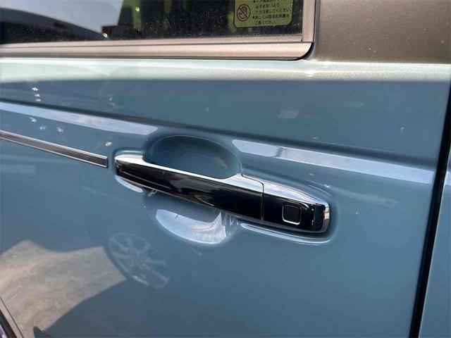 ムーヴキャンバス セオリーＧ　届け出済み未使用車　両側電動スライドドア　クリアランスソナー　衝突被害軽減システム　オートライト　ＬＥＤヘッドランプ　スマートキー　アイドリングストップ　電動格納ミラー　シートヒーター　ベンチシート（31枚目）