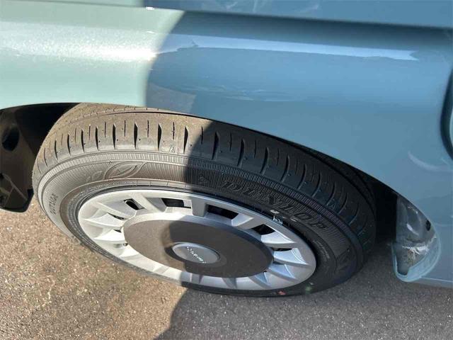 ムーヴキャンバス セオリーＧ　届け出済み未使用車　両側電動スライドドア　クリアランスソナー　衝突被害軽減システム　オートライト　ＬＥＤヘッドランプ　スマートキー　アイドリングストップ　電動格納ミラー　シートヒーター　ベンチシート（32枚目）