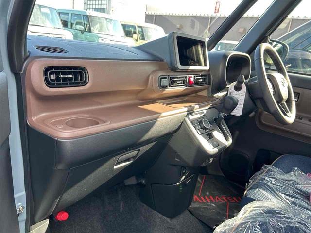 ムーヴキャンバス セオリーＧ　届け出済み未使用車　両側電動スライドドア　クリアランスソナー　衝突被害軽減システム　オートライト　ＬＥＤヘッドランプ　スマートキー　アイドリングストップ　電動格納ミラー　シートヒーター　ベンチシート（54枚目）