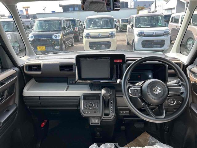 スペーシア ハイブリッドＸ　届け出済み未使用車　両側電動スライドドア　クリアランスソナー　衝突被害軽減システム　オートライト　ＬＥＤヘッドランプ　スマートキー　アイドリングストップ　電動格納ミラー　シートヒーター　ＣＶＴ（6枚目）