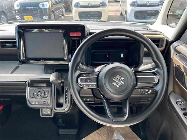 スペーシア ハイブリッドＸ　届け出済み未使用車　両側電動スライドドア　クリアランスソナー　衝突被害軽減システム　オートライト　ＬＥＤヘッドランプ　スマートキー　アイドリングストップ　電動格納ミラー　シートヒーター　ＣＶＴ（7枚目）