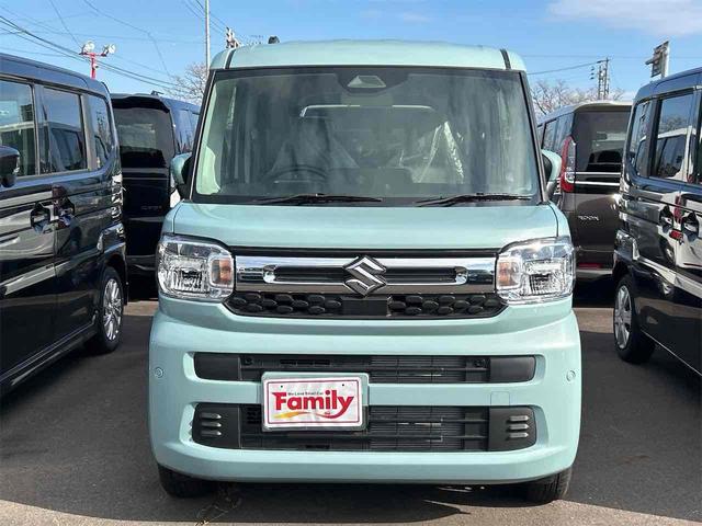 スペーシア ハイブリッドＸ　届け出済み未使用車　両側電動スライドドア　クリアランスソナー　衝突被害軽減システム　オートライト　ＬＥＤヘッドランプ　スマートキー　アイドリングストップ　電動格納ミラー　シートヒーター　ＣＶＴ（17枚目）