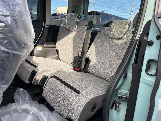 スペーシア ハイブリッドＸ　届け出済み未使用車　両側電動スライドドア　クリアランスソナー　衝突被害軽減システム　オートライト　ＬＥＤヘッドランプ　スマートキー　アイドリングストップ　電動格納ミラー　シートヒーター　ＣＶＴ（53枚目）