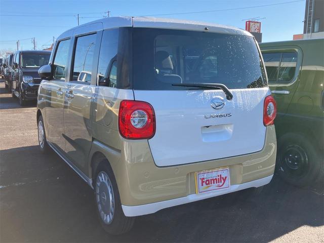 ムーヴキャンバス ストライプスＸ　バックカメラ　両側電動スライドドア　クリアランスソナー　衝突被害軽減システム　オートライト　スマートキー　アイドリングストップ　電動格納ミラー　ベンチシート　ＣＶＴ　盗難防止システム　ＡＢＳ　ＥＳＣ（21枚目）