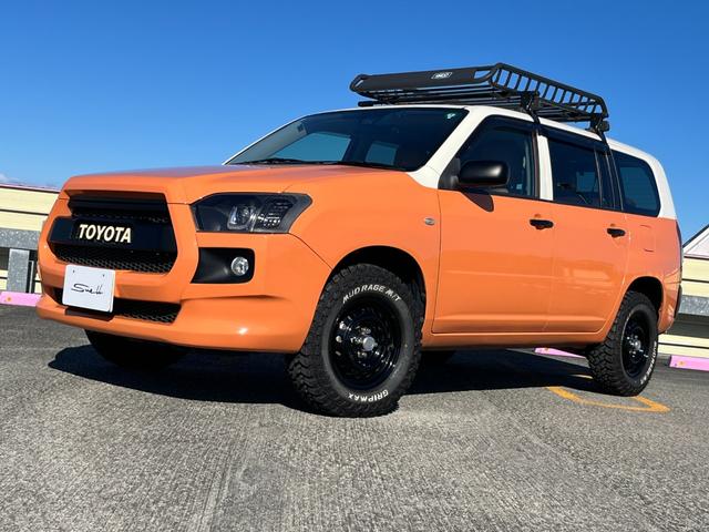 プロボックス Ｆ　カスタム　社外ヘッドライト　社外バンパー　社外ボンネット　リフトアップ　ＭＴタイヤ　キャリア＆ラック　シートカバー　ベットキット（27枚目）