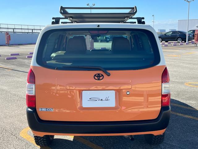 プロボックス Ｆ　カスタム　社外ヘッドライト　社外バンパー　社外ボンネット　リフトアップ　ＭＴタイヤ　キャリア＆ラック　シートカバー　ベットキット（37枚目）