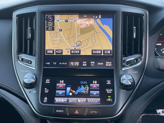 クラウンハイブリッド アスリートＳ　Ｊ－フロンティアリミテッド　後期モデル　特別仕様車　モデリスタエアロ，マフラー　ブラックスパッタリング１８ＡＷ　黒半革電動シート　衝突回避支援パッケ－ジ　シ－トベンチレ－ション　パドルシフト　ナビ　レーダークルーズ　ＥＴＣ（41枚目）