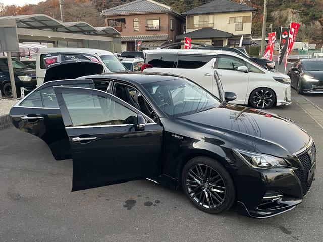 クラウンハイブリッド アスリートＳ　Ｊ－フロンティアリミテッド　後期モデル　特別仕様車　モデリスタエアロ，マフラー　ブラックスパッタリング１８ＡＷ　黒半革電動シート　衝突回避支援パッケ－ジ　シ－トベンチレ－ション　パドルシフト　ナビ　レーダークルーズ　ＥＴＣ（70枚目）