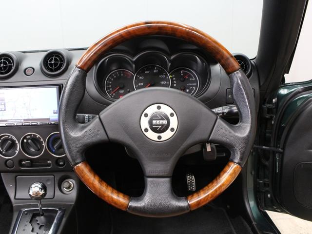 コペン タンレザーエディション　禁煙車／本革シート／シートヒーター／ナビ／ＢＴ再生／ＭＯＭＯウッドコンビハンドル／純正リアスポイラー／ＥＴＣ／電動オープン／フォグランプ／純正１５アルミ／イージークローザートランク／ＭＴモード付ＡＴ（5枚目）