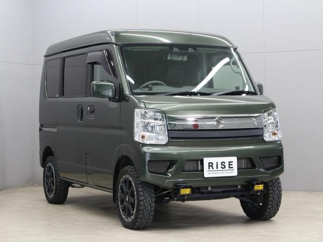 エブリイ ジョインターボ RIDE TECH前後ショートバンパー&1インチUPスプリング XTREME-J15インチアルミ R/Tタイヤ SDナビ フルセグTV Bluetoothオーディオ バックカメラ ミラー型ドラレコ(4枚目)