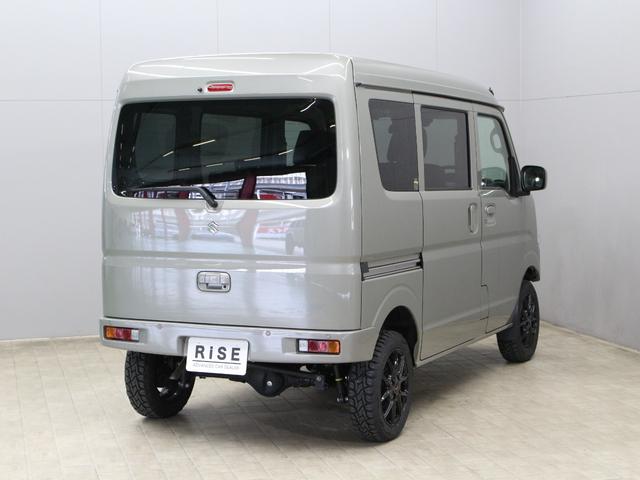 エブリイ ジョイン 届出済未使用車 パートタイム4WD プラスライン前後ショートバンパー 2インチリフトアップ ENKEI14インチアルミ R/Tタイヤ セーフティサポート シートヒーター スマートキー プッシュスタート(6枚目)