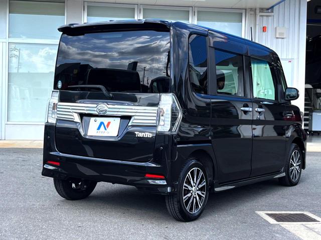 タント カスタムＸ　トップエディションＳＡＩＩ　電動スライドドア　ＳＤナビ　バックカメラ　衝突被害軽減システム　禁煙車　ハーフレザーシート　スマートキー　ＬＥＤヘッド　オートライト　オートエアコン　純正１４インチアルミ　Ｂｌｕｅｔｏｏｔｈ　ＣＤ（17枚目）