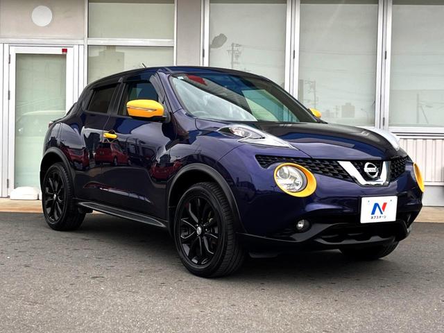 ジューク 15RX パーソナライゼーション 純正SDナビ バックカメラ スマートキー HIDヘッド ETC オートライト オートエアコン 純正17インチアルミ Bluetooth CD DVD再生 フルセグ(16枚目)