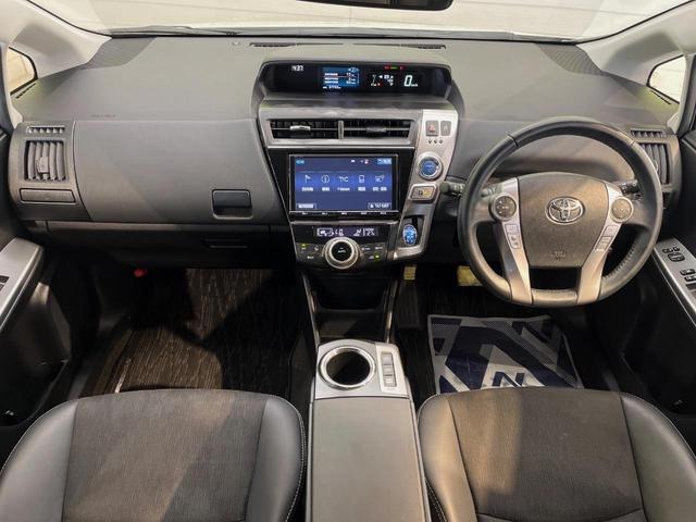 プリウスアルファ Ｇツーリングセレクション　後期　純正９型ナビ　禁煙車　プリクラッシュセーフティシステム　レーダークルーズコントロール　パワーシート　ＬＥＤヘッドライト　バックカメラ　ＥＴＣ　合皮コンビシート　純正１７インチアルミホイール（2枚目）