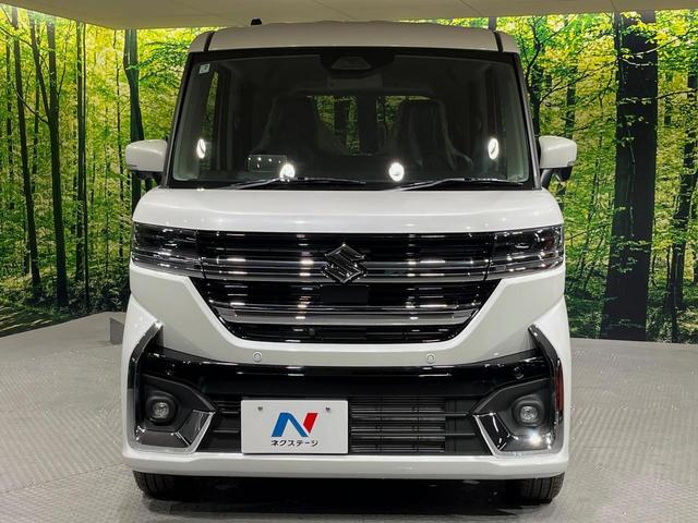 スペーシアカスタム ハイブリッドＸＳターボ　ターボ　届出済未使用車　メーカー９インチナビ　全周囲カメラ　両側電動ドア　衝突被害軽減システム　レーダークルーズ　ハーフレザーシート　コーナーセンサー　スマートキー　ＬＥＤヘッド　オートハイビーム（15枚目）