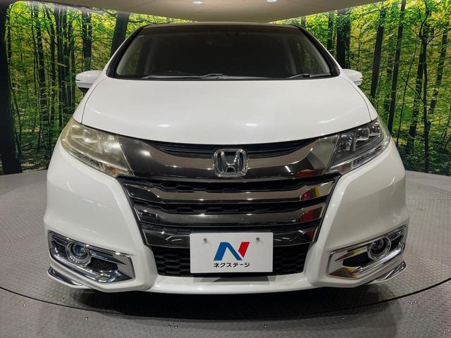 オデッセイ アブソルート　両側電動スライドドア　バックカメラ　衝突被害軽減システム　禁煙車　ハーフレザーシート　スマートキー　ＬＥＤヘッドライト　ビルトインＥＴＣ　クルコン　オートライト　オートエアコン　純正１７インチアルミ（15枚目）