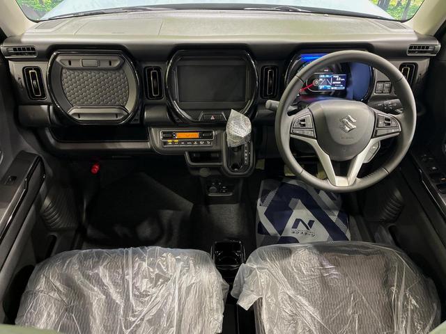 ハスラー ハイブリッドＸ　届出済未使用車　衝突軽減システム　レーダークルーズ　純正１５インチアルミ　ＬＥＤフォグランプ　革巻きステアリング　シートヒーター　スマートキー　プッシュスタート　オートエアコン　シートアンダーボックス（2枚目）