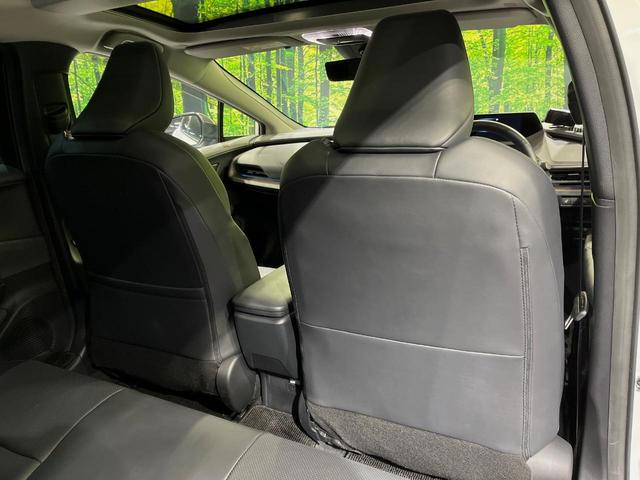 プリウス Ｚ　フルエアロ　バックカメラ　衝突被害軽減システム　レーダークルーズ　禁煙車　電動リアゲート　レザー調シート　前席シートエアコン　パワーシート　コーナーセンサー　スマートキー　ＬＥＤヘッド　ＥＴＣ２．０（50枚目）