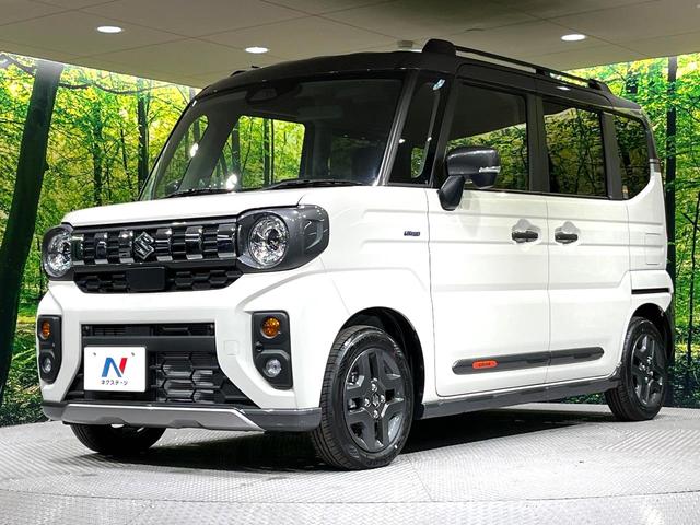 スペーシアギア ハイブリッドＸＺ　届出済未使用車　両側電動ドア　衝突被害軽減システム　コーナーセンサー　スマートキー　ＬＥＤヘッド　ルーフレール　純正１４インチアルミ　オートハイビーム　車線逸脱警報　オートライト　オートエアコン（50枚目）