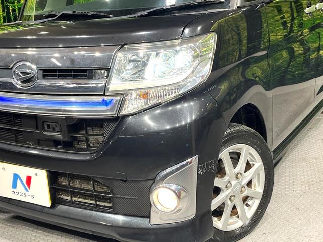 タント カスタムＸ　トップエディションＳＡ　電動スライドドア　衝突被害軽減システム　禁煙車　ハーフレザーシート　スマートキー　ＬＥＤヘッド　ＥＴＣ　純正１４インチアルミ　オートライト　オートエアコン　Ｂｌｕｅｔｏｏｔｈ　ＣＤ　ＤＶＤ再生（12枚目）