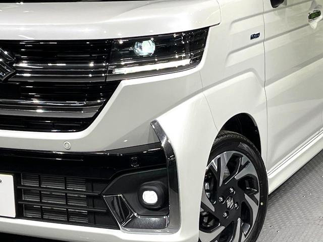 スペーシアカスタム ハイブリッドＸＳ　届出済未使用車　両側電動ドア　衝突軽減　レーダークルーズ　ハーフレザーシート　シートヒーター　ハンドルヒーター　コーナーセンサー　ヘッドアップディスプレイ　ＬＥＤヘッド　純正１５インチアルミ（12枚目）