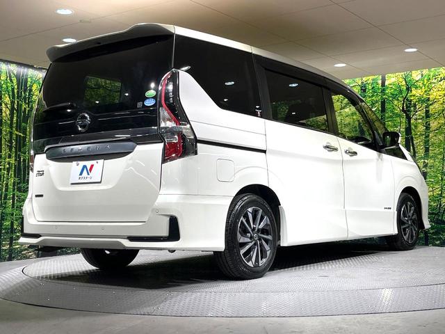 セレナ ハイウェイスターＶ　後席モニタ両側電動ドア　純正９インチナビ　全周囲カメラ　衝突被害軽減システム　禁煙車　ドラレコ　コーナーセンサー　スマートキー　ＬＥＤヘッド　ビルトインＥＴＣ　クルコン　純正１６インチアルミ（17枚目）