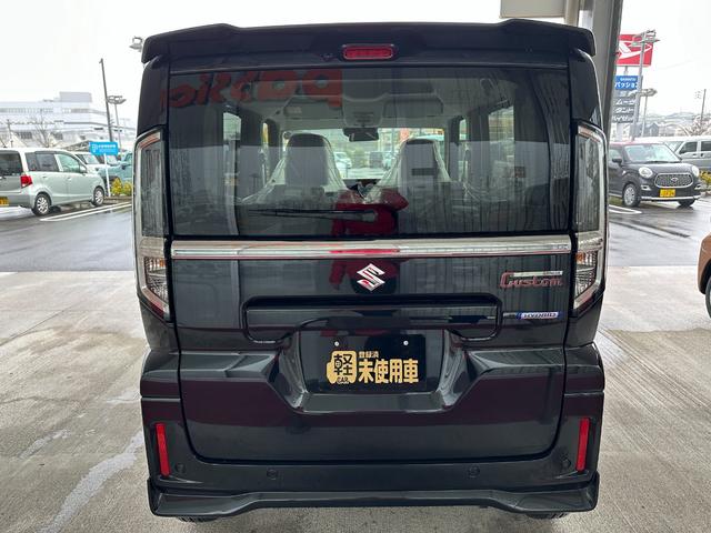 スペーシアカスタム ハイブリッドＸＳ　新型　届出済未使用車　両側電動スライドドア　アダクティブクルーズコントロール　アイドリングストップ　電動格納ドアミラー　スマートキー　アルミホイール　シートヒーター　衝突被害軽減ブレーキ（7枚目）