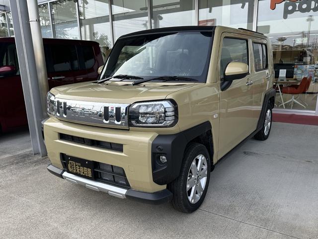 タフト Ｇ　クロムベンチャー　届出済未使用車　衝突被害軽減ブレーキ　コーナーセンサー　スマートキー　バックカメラ　ＬＥＤヘッドライト　アルミホイール　アイドリングストップ　シートヒーター　電動格納ドアミラー　電子パーキング（3枚目）