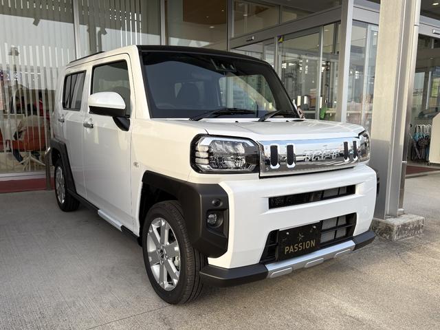 タフト Ｇ　クロムベンチャー　届出済未使用車　衝突被害軽減ブレーキ　コーナーセンサー　スマートキー　全方位カメラ　ＬＥＤヘッドライト　アルミホイール　アイドリングストップ　シートヒーター　電動格納ドアミラー　電子パーキング（6枚目）