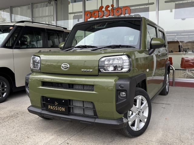 タフト Ｇ　届出済未使用車　衝突被害軽減ブレーキ　コーナーセンサー　スマートキー　電子パーキング　シートヒーター　ＬＥＤヘッドライト　ルーフレール　アイドリングストップ　アルミホイール　バックカメラ（3枚目）