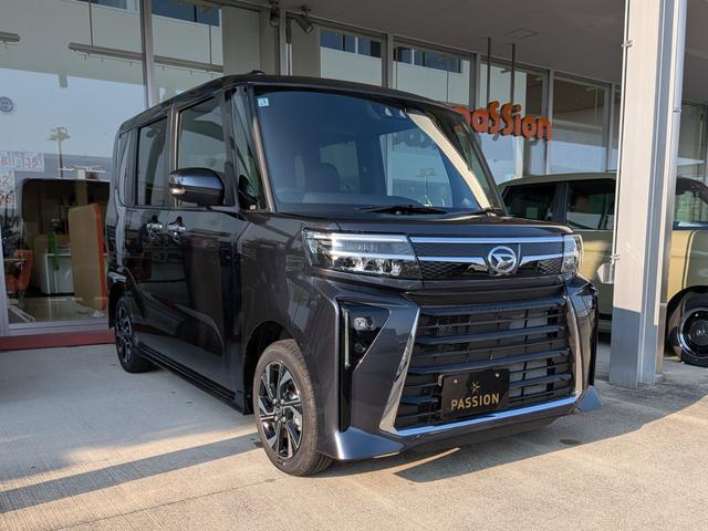 タント カスタムＸ　届出済未使用車　両側電動スライドドア　衝突被害軽減ブレーキ　コーナーセンサー　スマートキー　アルミホイール　アイドリングストップ　バックカメラ　ＬＥＤヘッドライト　シートヒーター　電動格納ドアミラー（6枚目）