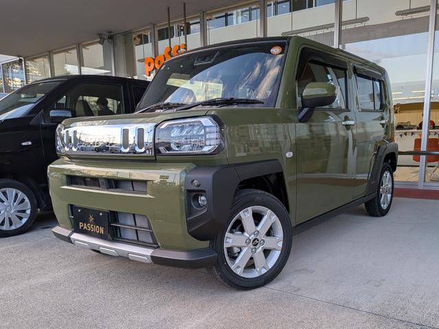 タフト G クロムベンチャー 届出済未使用車 衝突被害軽減ブレーキ コーナーセンサー スマートキー バックカメラ LEDヘッドライト アルミホイール アイドリングストップ シートヒーター 電動格納ドアミラー 電子パーキング(4枚目)