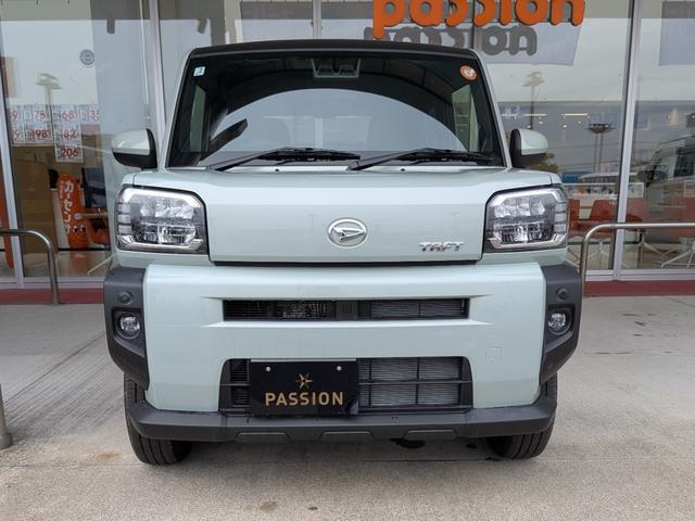 タフト G 届出済未使用車 衝突被害軽減ブレーキ コーナーセンサー アダクティブクルーズコントロール 電子パーキング シートヒーター LED ルーフレール アイドリングストップ アルミホイール バックカメラ(6枚目)